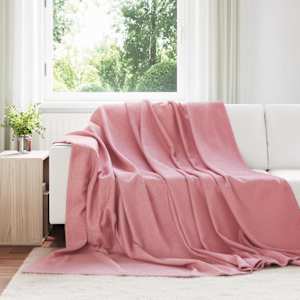 Plažová deka Růžová 270 x 240 cm Fleece - obrázek 1