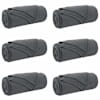 vidaXL Viskab tekid 6 tk Tumehall 170 x 130 cm 1.86 kg Fliis