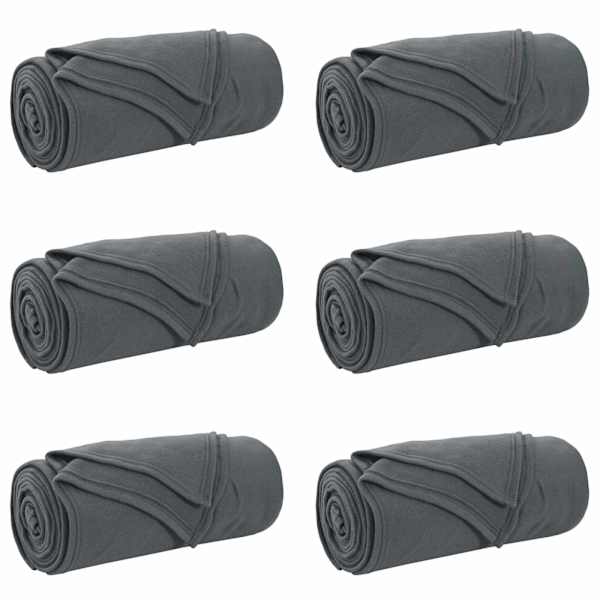 vidaXL Viskab tekid 6 tk Tumehall 270 x 240 cm 5.08 kg Fliis