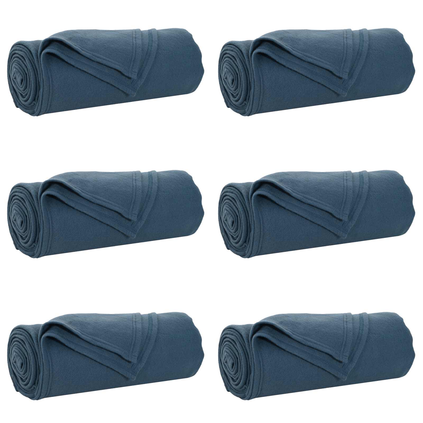 Kleden 6 stuks Marineblauw 200 x 150 cm Fleece image 2
