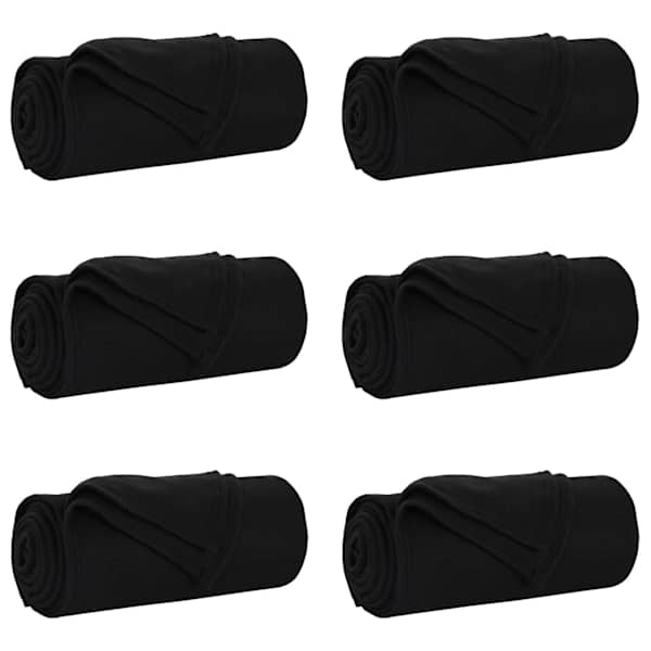 vidaXL Viskab tekid 6 tk Must 240 x 220 cm 4.28 kg Fliis