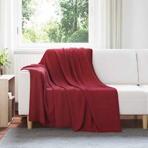 Dekorační deky 6 ks Bordeaux červená 200 x 150 cm 2.52 Fleece - obrázek 1