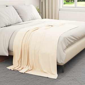 Dekorační deky 6 ks Krémová 170 x 130 cm 1.86 Fleece - obrázek 3