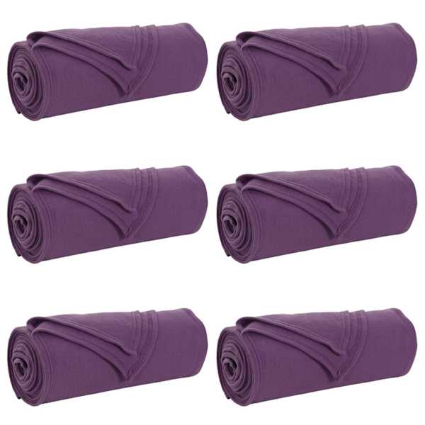 vidaXL Viskab tekid 6 tk Lilla 240 x 220 cm 4.28 kg Fliis