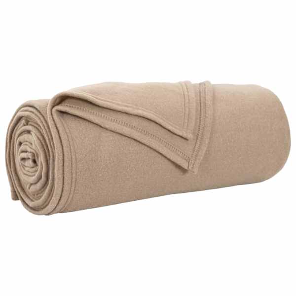 vidaXL Viskab tekid 24 tk Kamel 240 x 220 cm 17.62 kg Fliis
