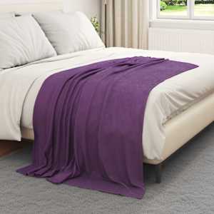 Dekorační deky 24 pcs Fialová 170 x 130 cm Fleece - obrázek 3
