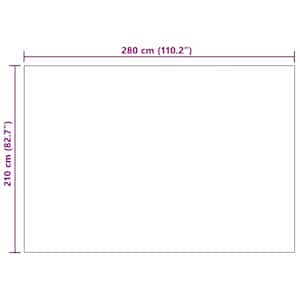Plažová deka Krémová 280 x 210 cm Fleece - obrázek 8