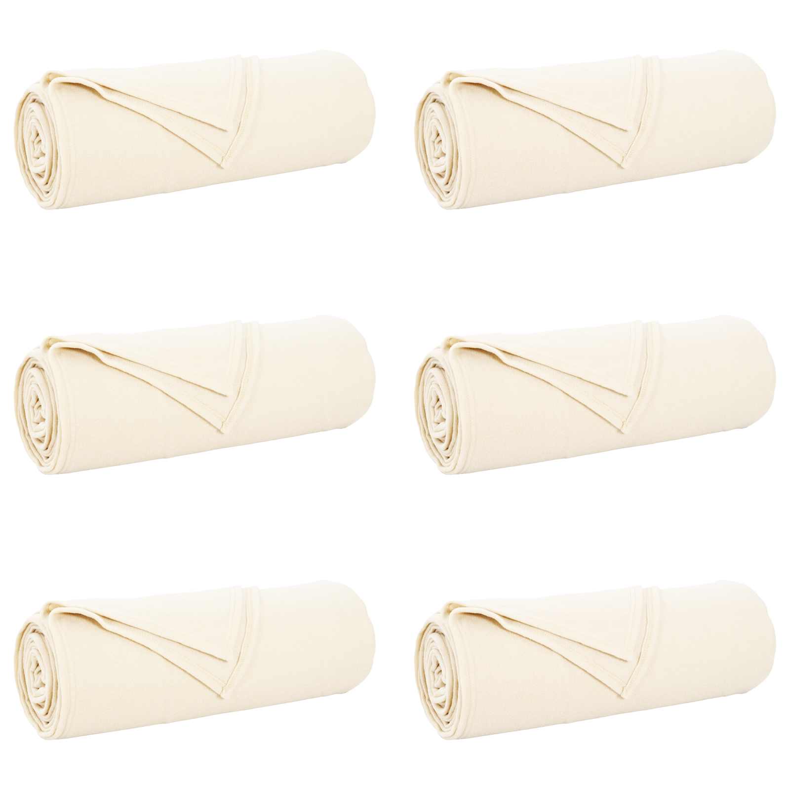 Kleden 6 stuks Crème 210 x 140 cm Fleece image 2