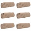vidaXL Viskab tekid 6 tk Kamel 210 x 140 cm 2.48 kg Fliis