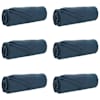vidaXL Viskab tekid 6 tk Tumesinine 280 x 210 cm 4.74 kg Fliis