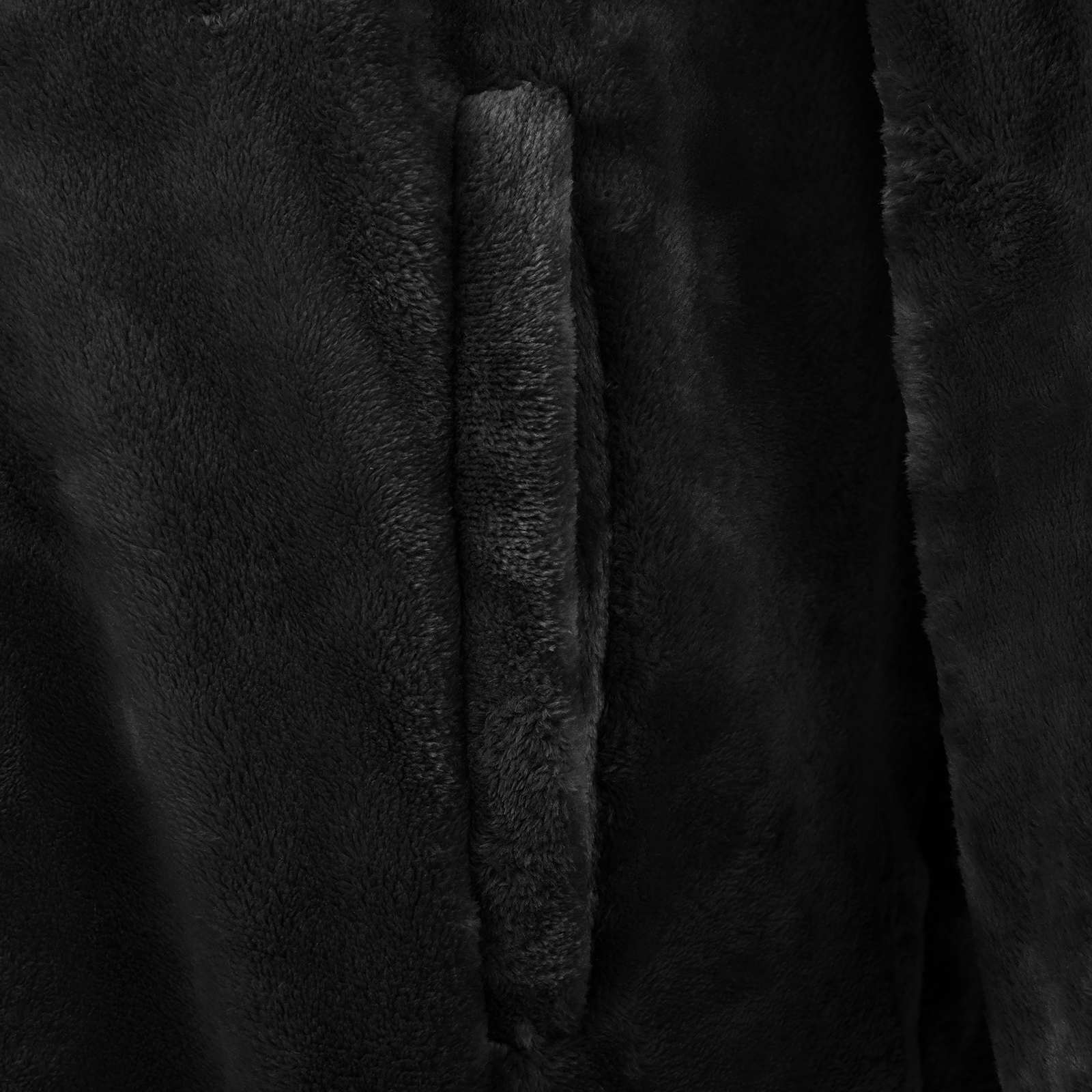 Odeja s kapuco Črna m Flanel - slika 6