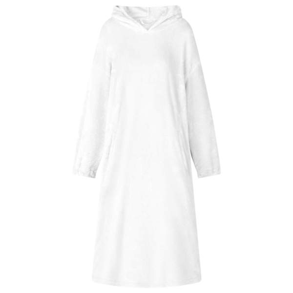 vidaXL Tekk-pusa Valge M Flanell