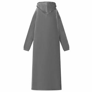 Mikina s kapucí Tmavě šedá M Fleece a flanel - obrázek 4
