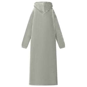 Mikina s kapucí Šedá M Fleece a flanel - obrázek 4