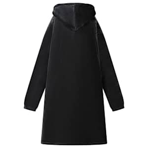Mikina s kapucí Černá M Fleece a flanel - obrázek 4