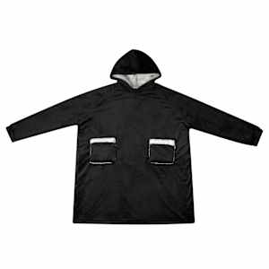 Mikina s kapucí Černá L Fleece a flanel - obrázek 2