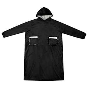 Mikina s kapucí Černá L Fleece a flanel - obrázek 2