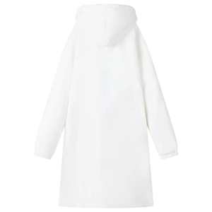 Mikina s kapucí Bílá L Fleece a flanel - obrázek 4