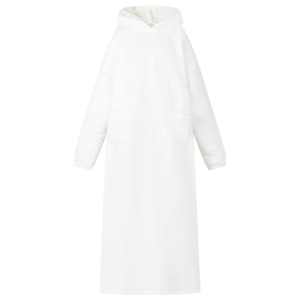 Odeja s kapuco Bela M Flis in flanel