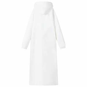 Mikina s kapucí Bílá M Fleece a flanel - obrázek 4