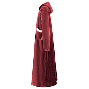 Mikina s kapucí Bordeaux červená L Fleece a flanel - obrázek 3