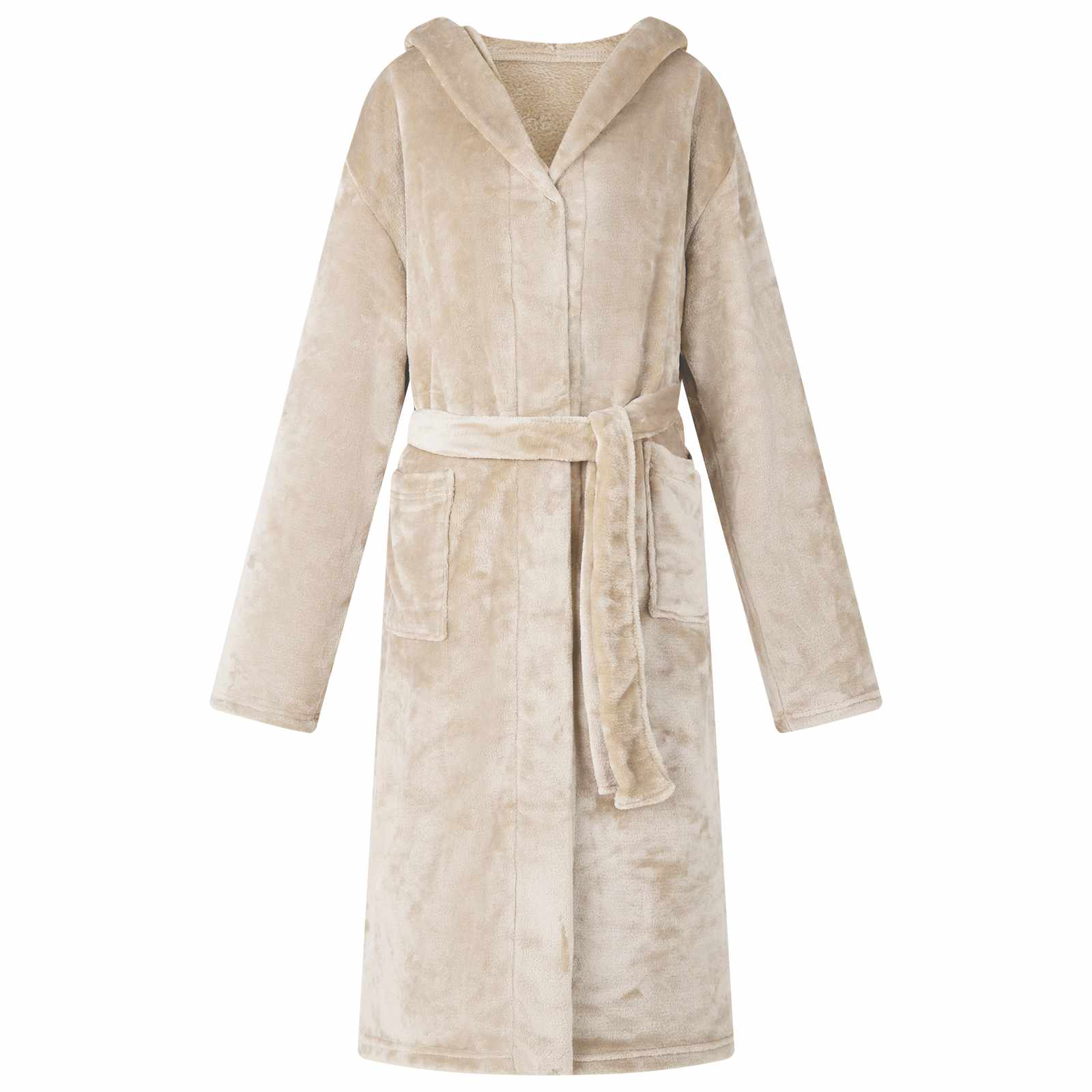  Îmbrăcăminte și accesorii  - Robe cu glugă Bej xxxl Flanelă