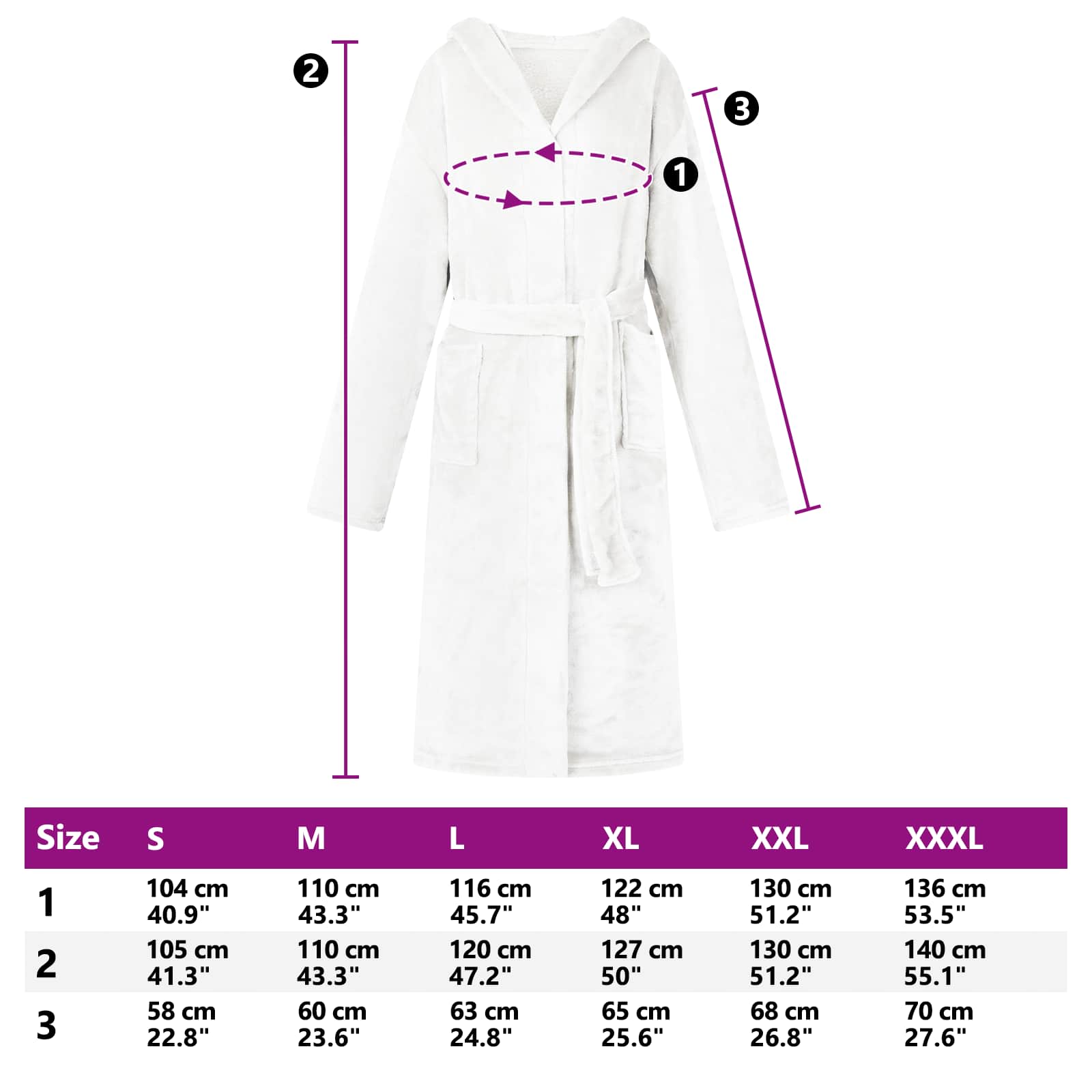 Ritualna kapuca Bela xl Flanel - slika 8