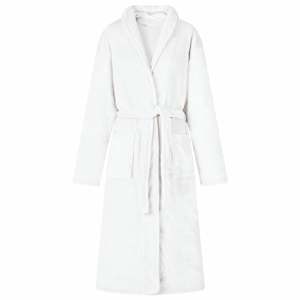 Kopalni plašč brez kapuce Bela s Flanel