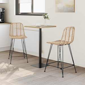 Barová židle 2 pcs Přírodní 44,5 x 54,5 x 97,5 cm - obrázek 3