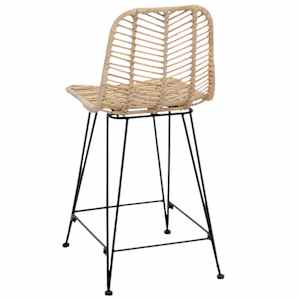 Barová židle 2 pcs Přírodní 44,5 x 54,5 x 97,5 cm - obrázek 7