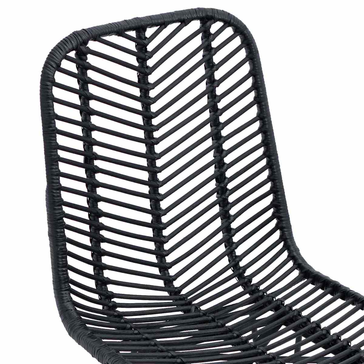 Spisestuestol 2 stk. Rattan og Jern 44 x 54,5 x 85 cm - Billede 8