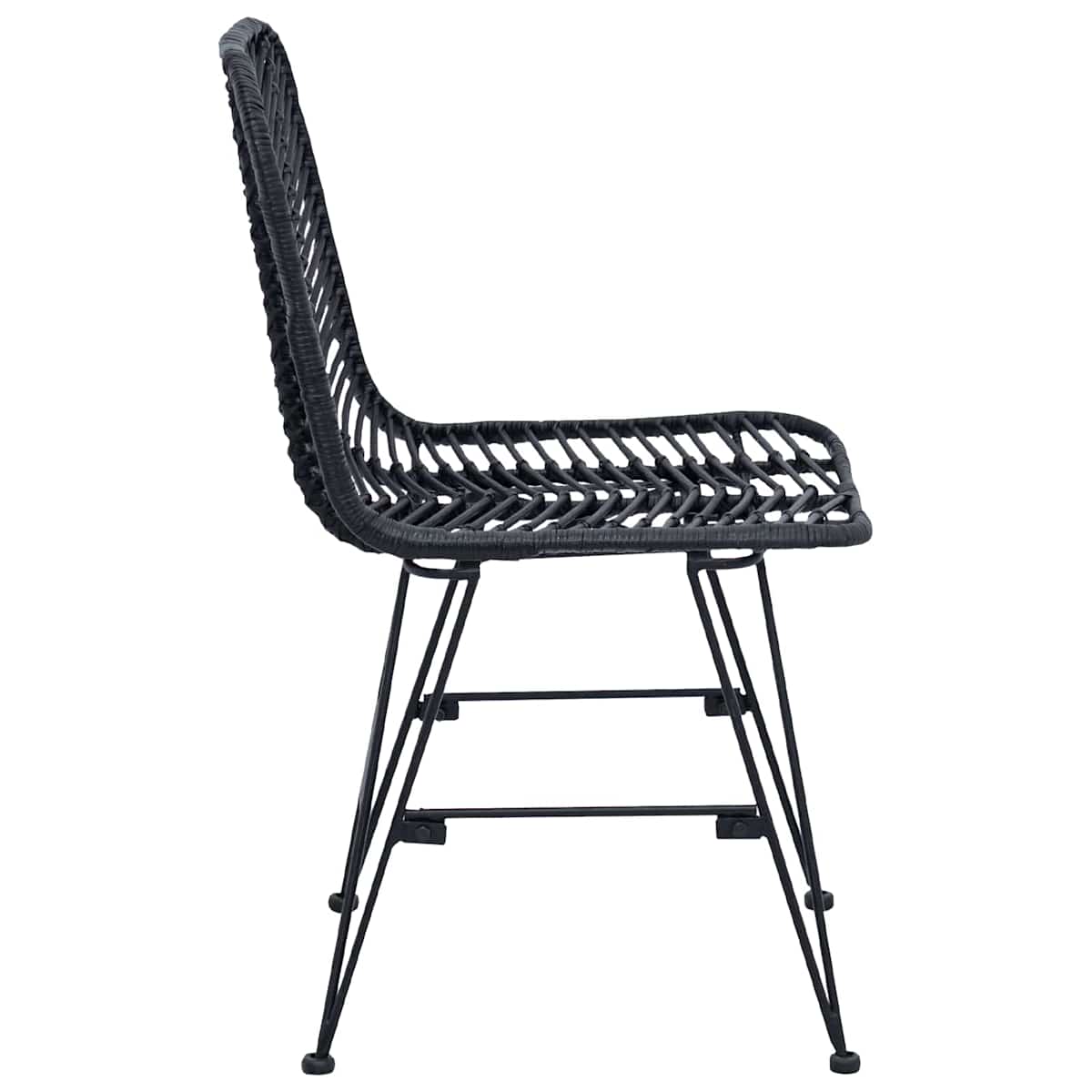 Spisestuestol 2 stk. Rattan og Jern 44 x 54,5 x 85 cm - Billede 6