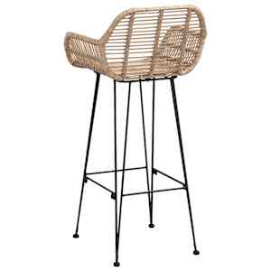 Barová židle 2 pcs 55 x 52 x 105 cm Ratan a železo - obrázek 7