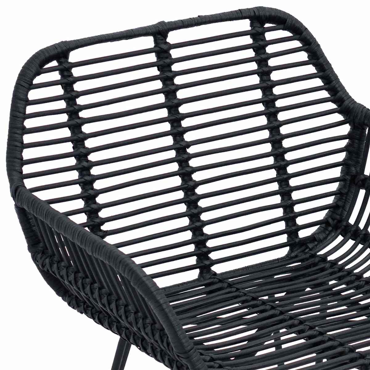 Spisestuestol 2 stk. Rattan og Jern 55 x 50 x 74 cm - Billede 8