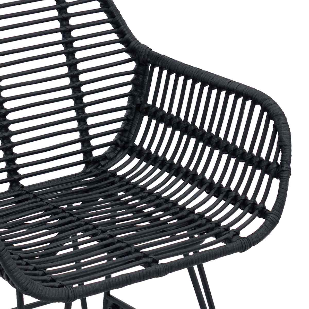 Spisestuestol 2 stk. Rattan og Jern 55 x 50 x 74 cm - Billede 9
