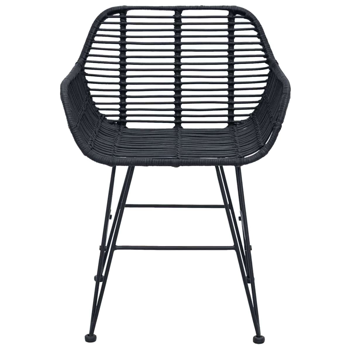 Spisestuestol 2 stk. Rattan og Jern 55 x 50 x 74 cm - Billede 5