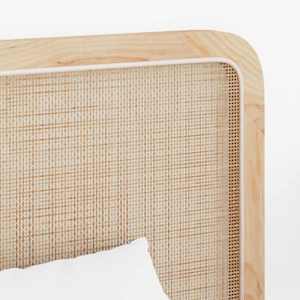 Čelo postele s čelo Přírodní 100 x 55 x 3 cm Ratan - obrázek 3