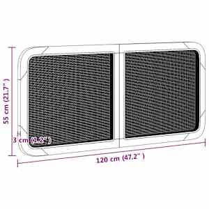 Čelo postele s čelo Přírodní 120 x 55 x 3 cm Ratan - obrázek 10