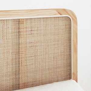 Čelo postele s čelo Přírodní 140 x 55 x 3 cm Ratan - obrázek 3