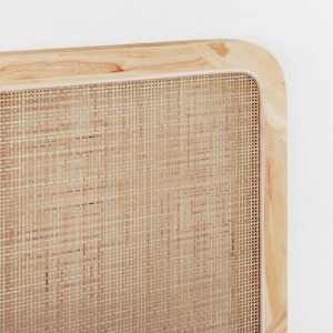Čelo postele s čelo Přírodní 200 x 55 x 3 cm Ratan - obrázek 3