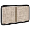 vidaXL Peats peaga Must 100 x 55 x 3 cm Rotang