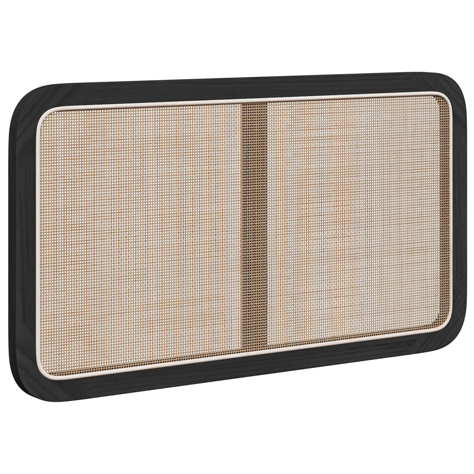 Thumbnail - vidaXL Kopfteil mit Kopfteil Schwarz 100 x 55 x 3 cm Rattan