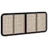 vidaXL Peats peaga Must 140 x 55 x 3 cm Rotang