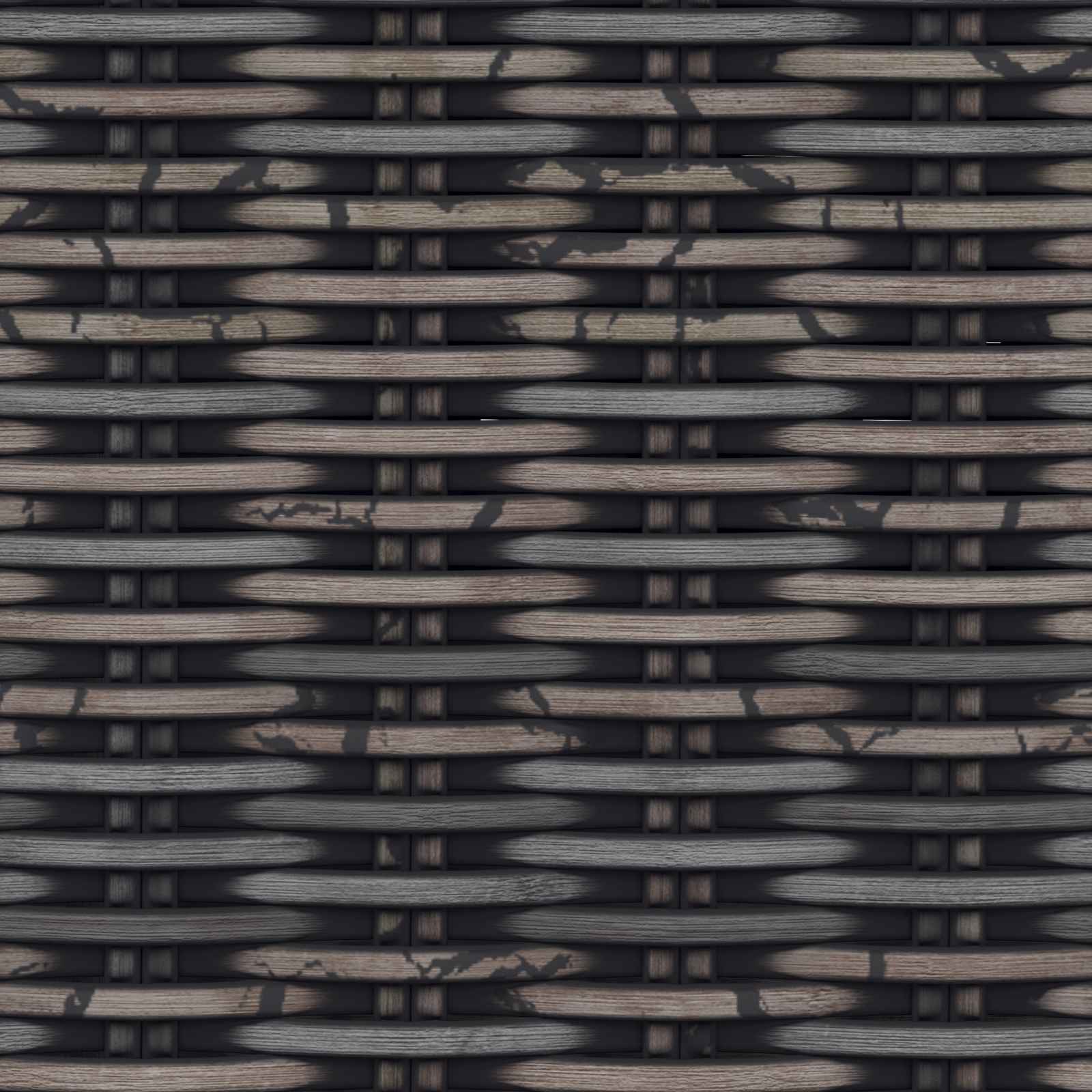 Säilytyspenkki tyynyllä Musta pesu 110 x 40 x 50 cm Rottinki - Image 10