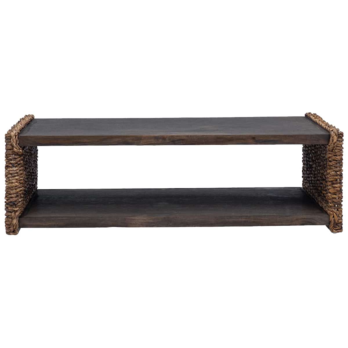 Sofabord Naturfarvet 110 x 55 x 35 cm Massiv Mahogni - Billede 4
