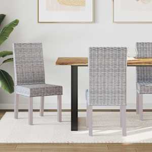 Jedilni stol 2 pcs Bela pranja 45 x 54 x 93 cm