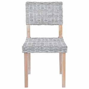 Jídelní židle 2 pcs Bílá omítka 46 x 55 x 84 cm Kubu ratan - obrázek 5