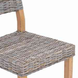 Jídelní židle 2 pcs Kubu šedá 46 x 55 x 84 cm Kubu ratan - obrázek 9