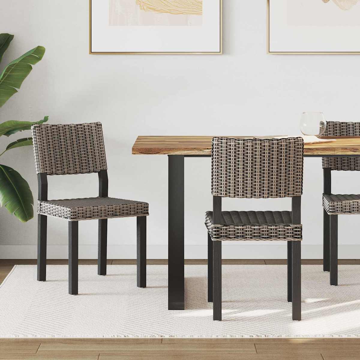 Spisestuestol GENDT 2 stk. Kubu rattan
