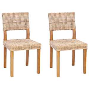 vidaXL S&ouml;&ouml;gitool GENDT 2 tk Kubu rattan Neutraalne 46 x 55 x 84 cm